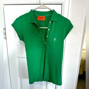 Juicy Couture, short sleeve Polo shirt, green, size small
